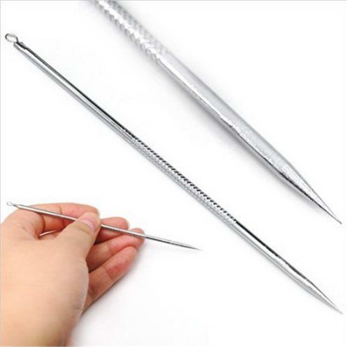 alat pemencet komedo lancip / pinset komedo/ ekstraktor komedo