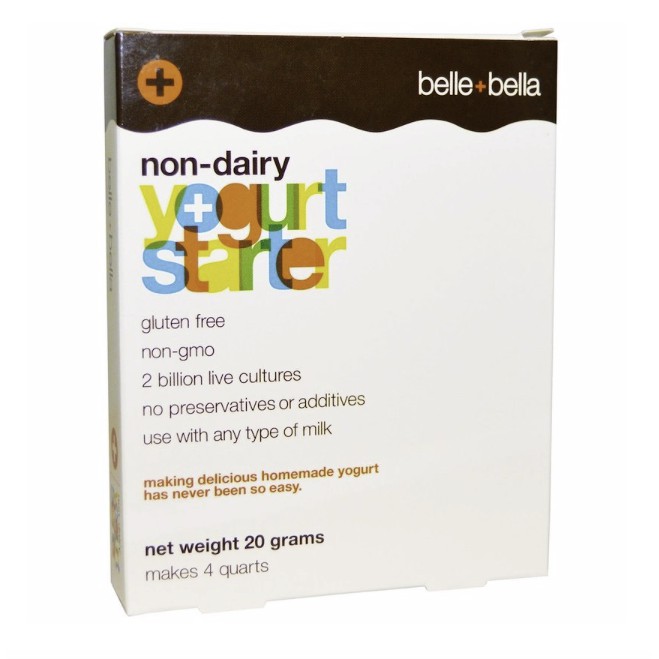 Belle+Bella Non-Dairy Yogurt Starter 4 Packets (5 g) Each