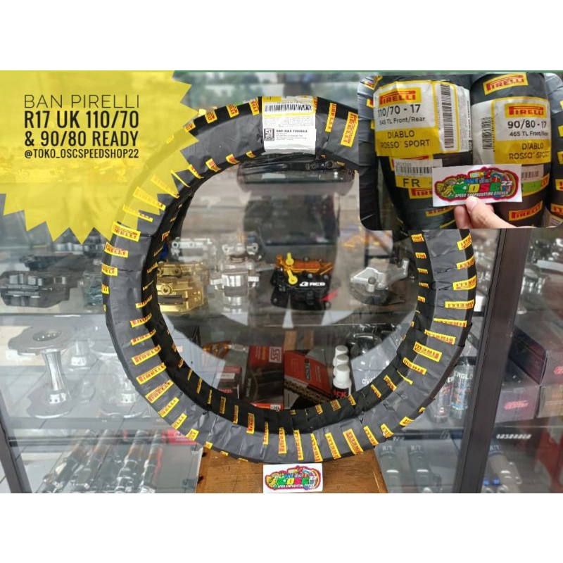 Ban Pirelli Diablo Rosso Sport Ring 17 110/70 dan 90/80