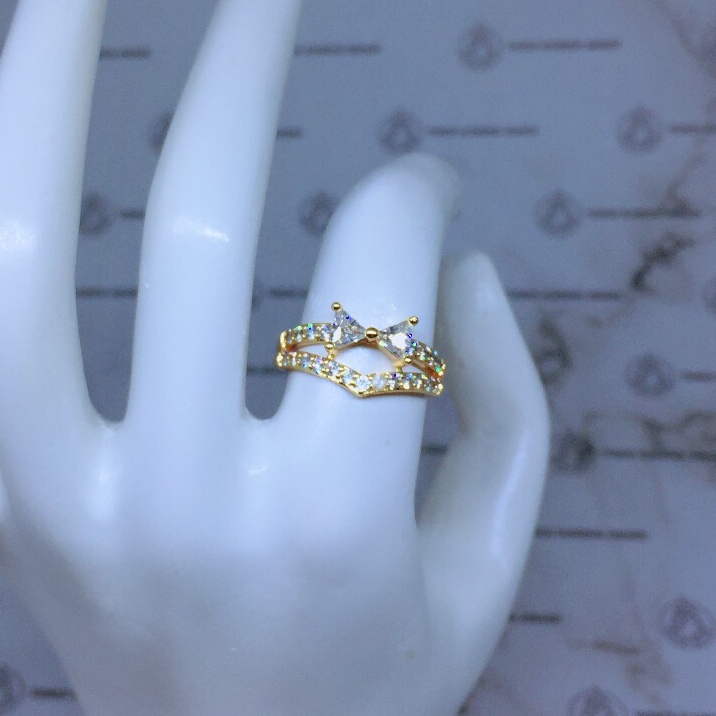 Cincin Xuping Gold Fashion Wanita Motif Bunga Bercabang Perhiasan Wanita *22