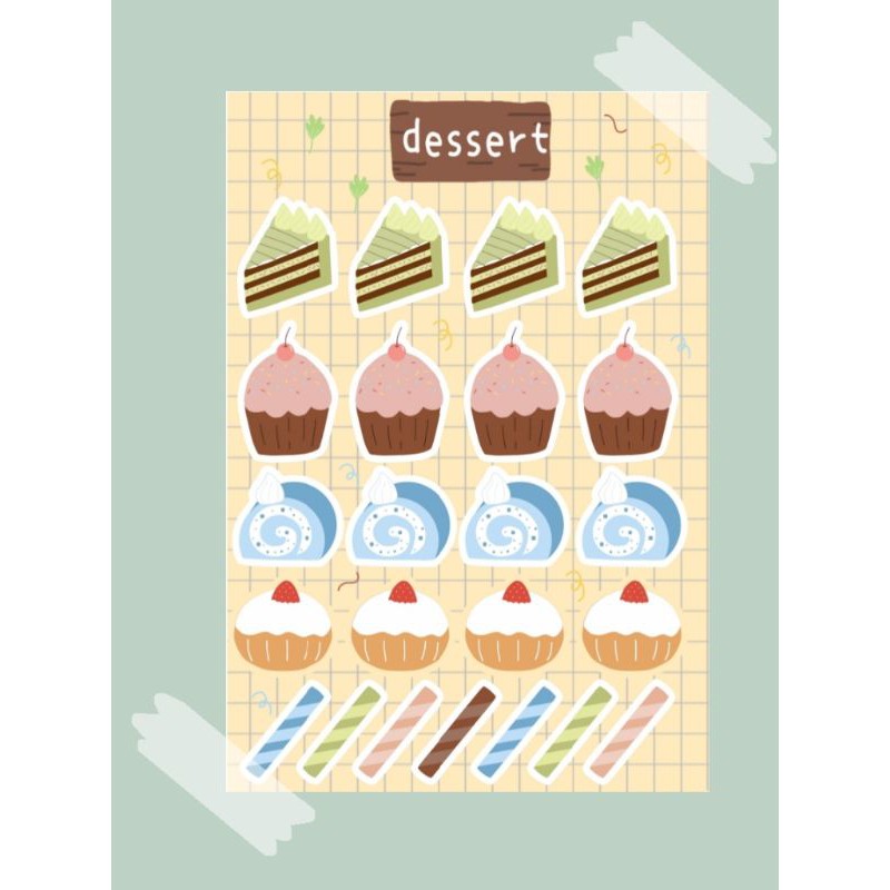 

Sticker Sheet [Dessert] (kiss cut)