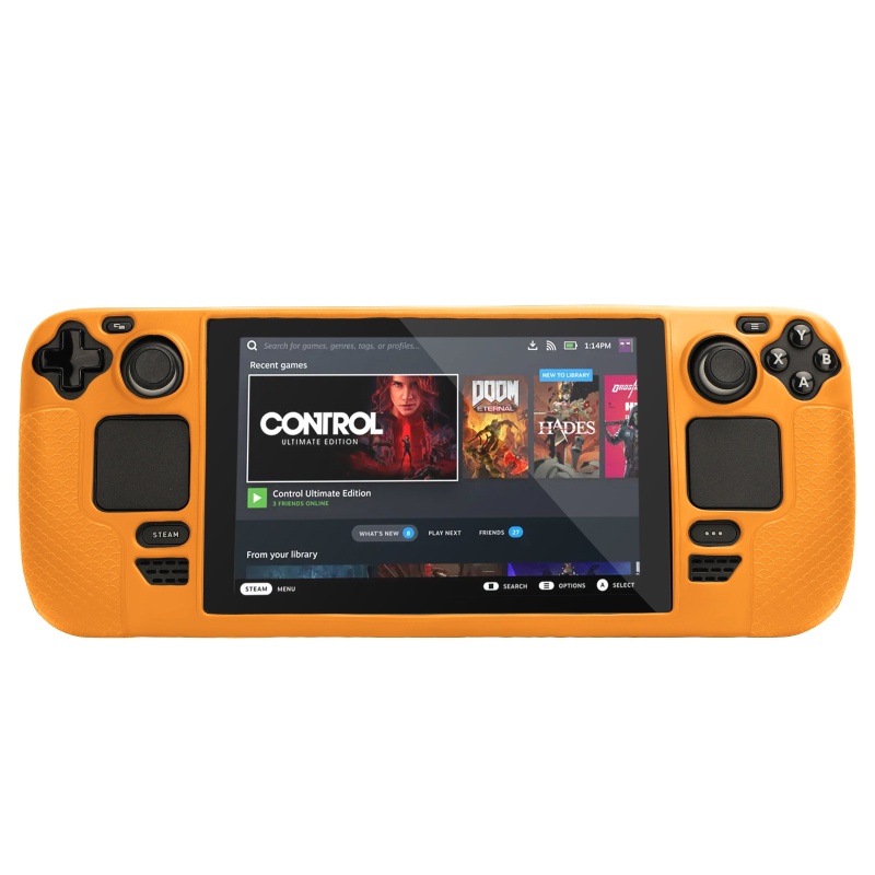 Btsg Pelindung Silikon Shockproof Untuk Case Cover Pelindung Untuk Steam Deck Game Console for Shell for Case Cover Prote