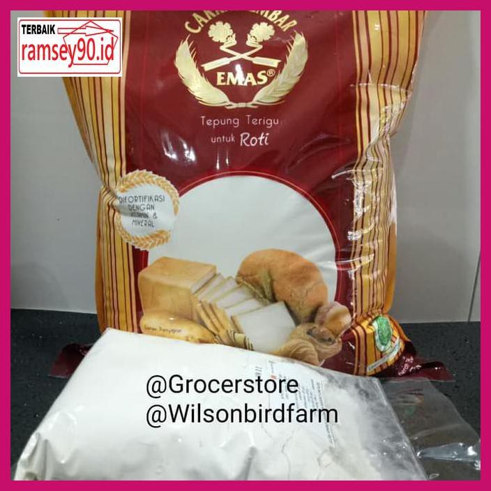 

Rytdhy- Tepung Roti Cakra Kembar Emas Repack 1 Kg 7Utu7T-