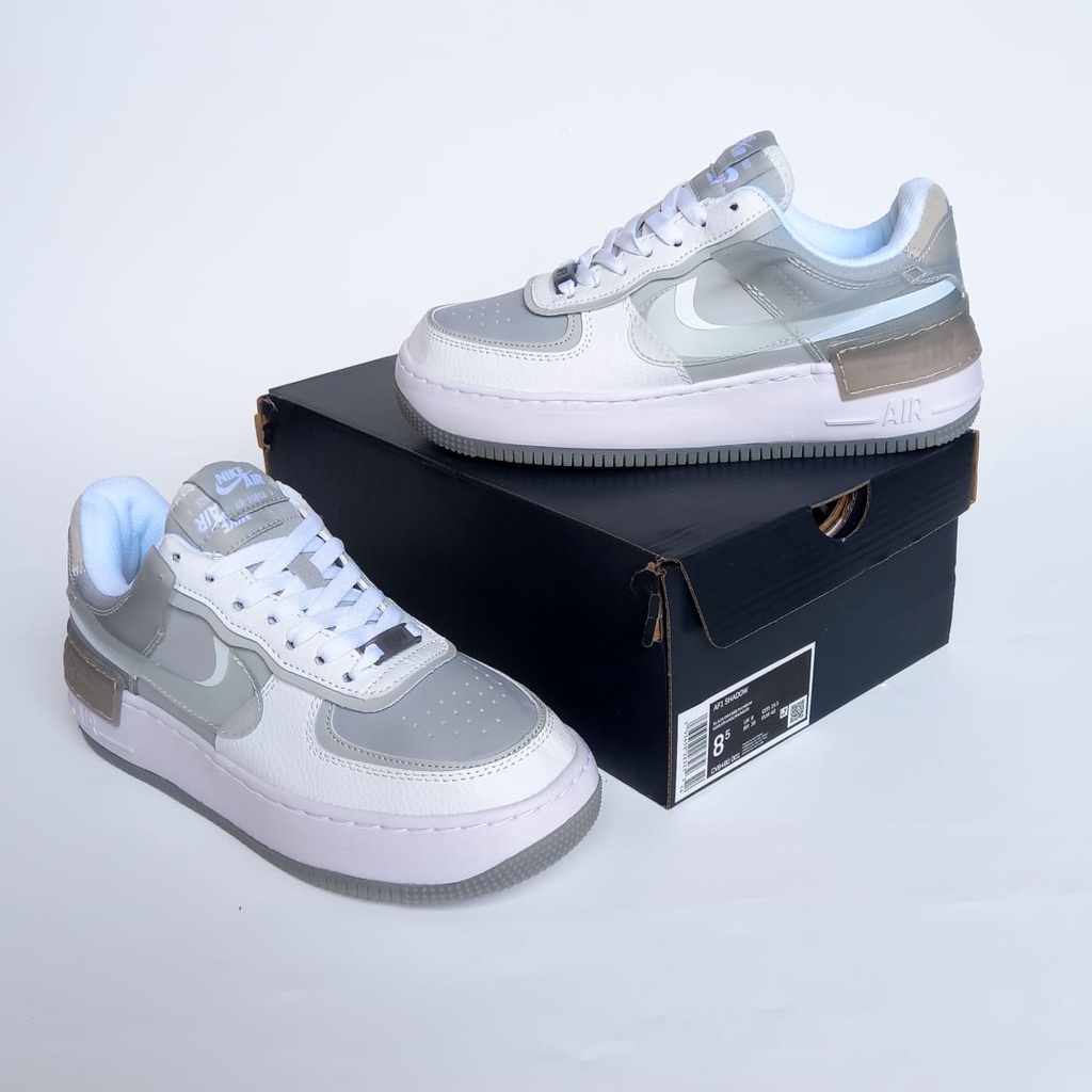 Harga AIR Force 1 Shadow Particle Grey 