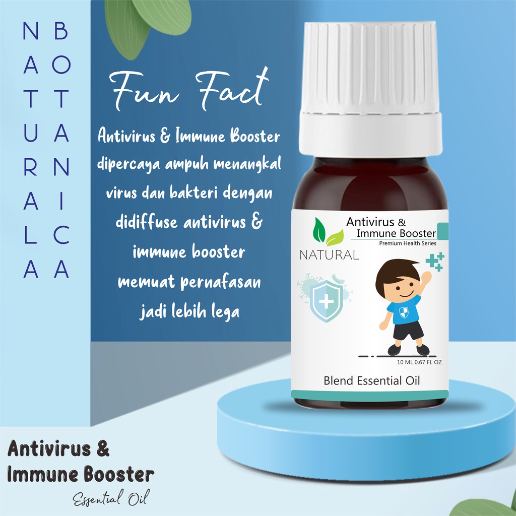 Natural Botanica Antivirus &amp; Immune Booster Essential Oil Pure Minyak Esensial Diffuser Humidifier