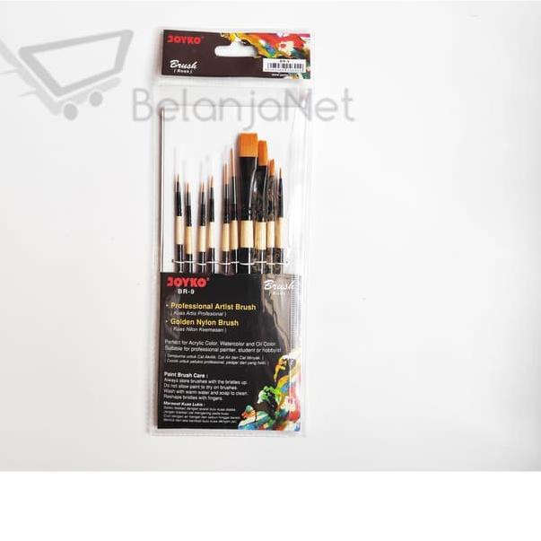 

[_06] Kuas Lukis Artis Profesional Joyko BR-9 set 10 PCS READY STOCK !!!