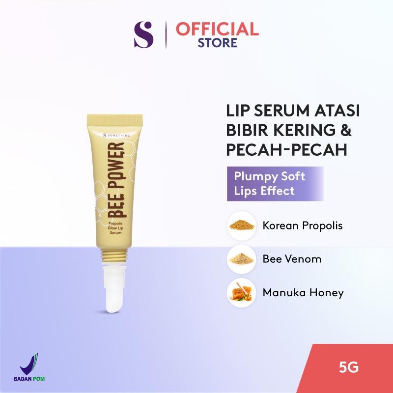 BPOM SOMETHINC Bee Power Propolis Glow Lip Serum Pelembab Bibir Kering Pecah