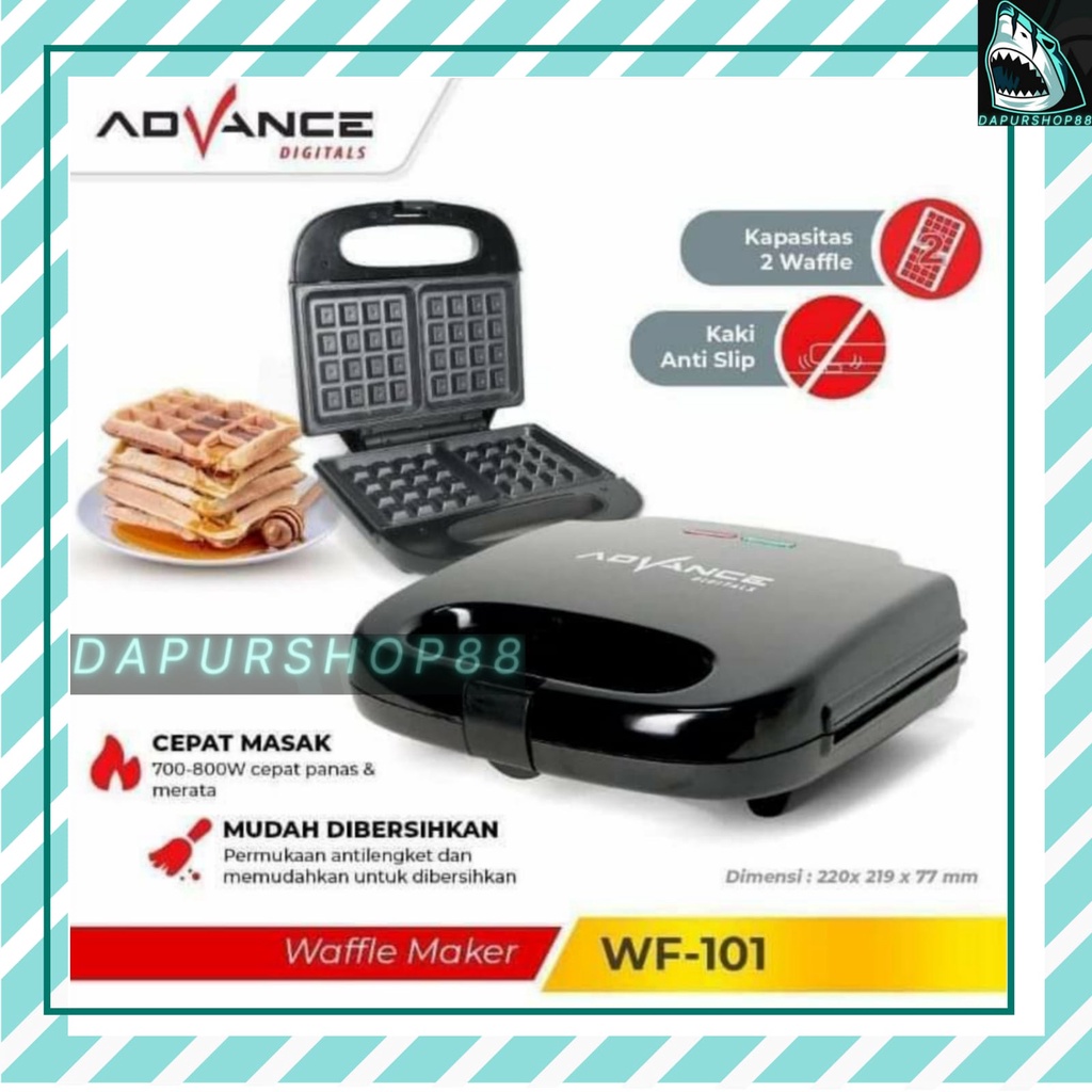 WAFFLE MAKER ADVANCE PEMANGGANGAN ROTI WAFFLE 2 LAPIS WF-101 / ADVANCE WF 101 / ADVANCE WAFFLE MAKER