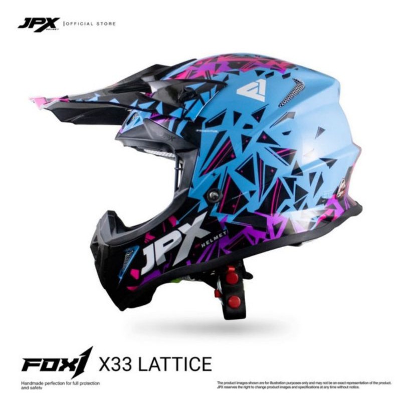 Helm Jpx Trail Fox1 X33 Lattice Blue