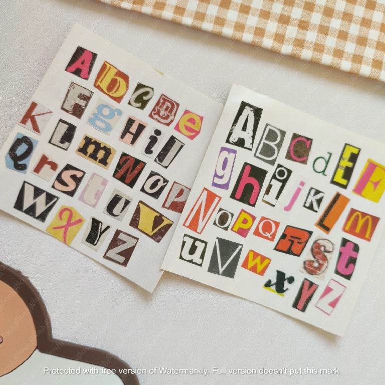 

sticker aesthetic alphabet retro by aigo.kiyowo