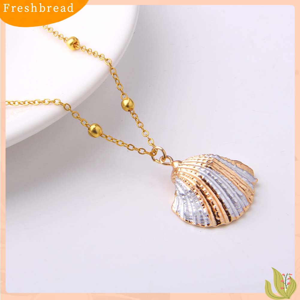 [TERLARIS]Bohemian Women Beads Conch Cowrie Shell Pendant Chain Necklace Jewelry Gift