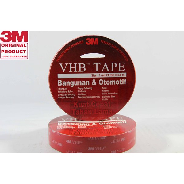 

Jual VHB TAPE 3M RP45F 24MM x 4.5M Murah