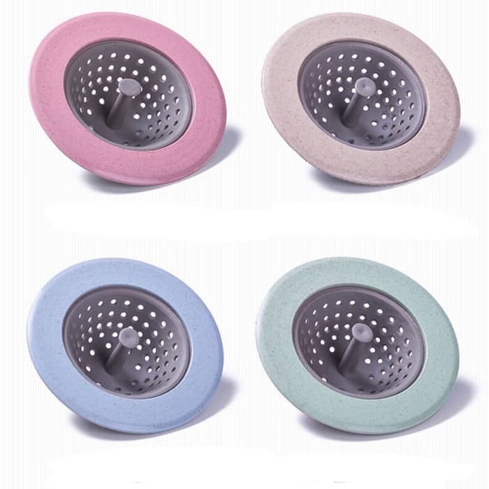 Saringan Wastafel Silikon Filter Penyaring Saluran Air Kamar Mandi Sink Filter