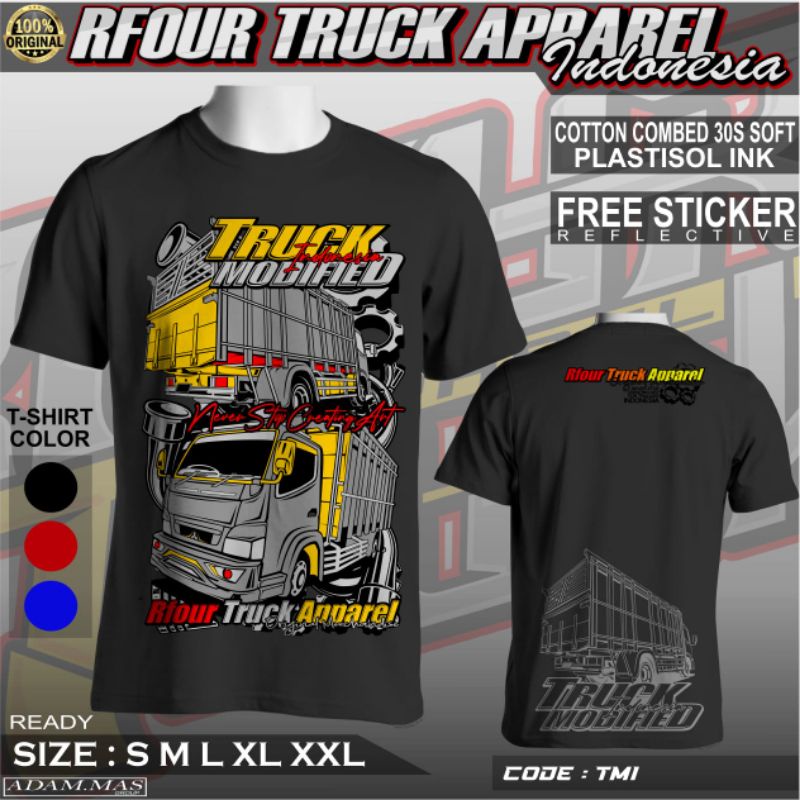 KAOS TRUCK ORIGINAL // KAOS TRUK MANIA // ANTI GOSIP // SEKAR TARO // KAOS DISTRO PRIA GAMBAR TRUCK