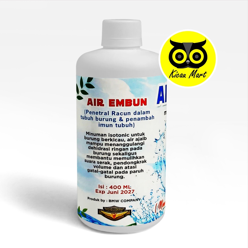 Minuman Burung Air Minum Embun Mineral Isotonic Level 7 400 Ml Imune Booster Vitamin Obat Penetral Racun Air Minum Burung Lovebird Murai Pleci Kenari