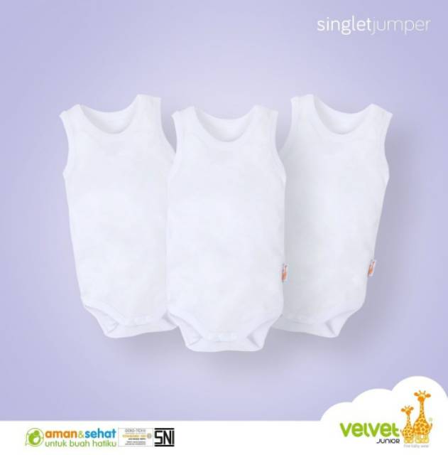 Velvet Junior -  singlet Jumper bayi/Singlet bayi/Singlet anak 1 pcs