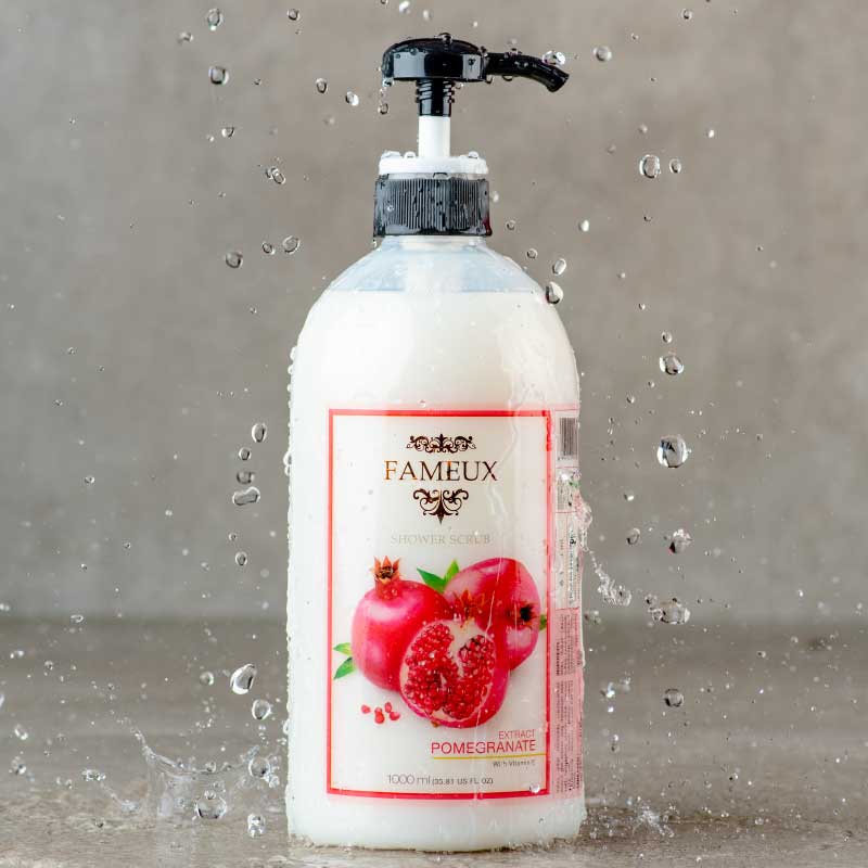 Fameux Shower Scrub  Pomegranate 1000ml