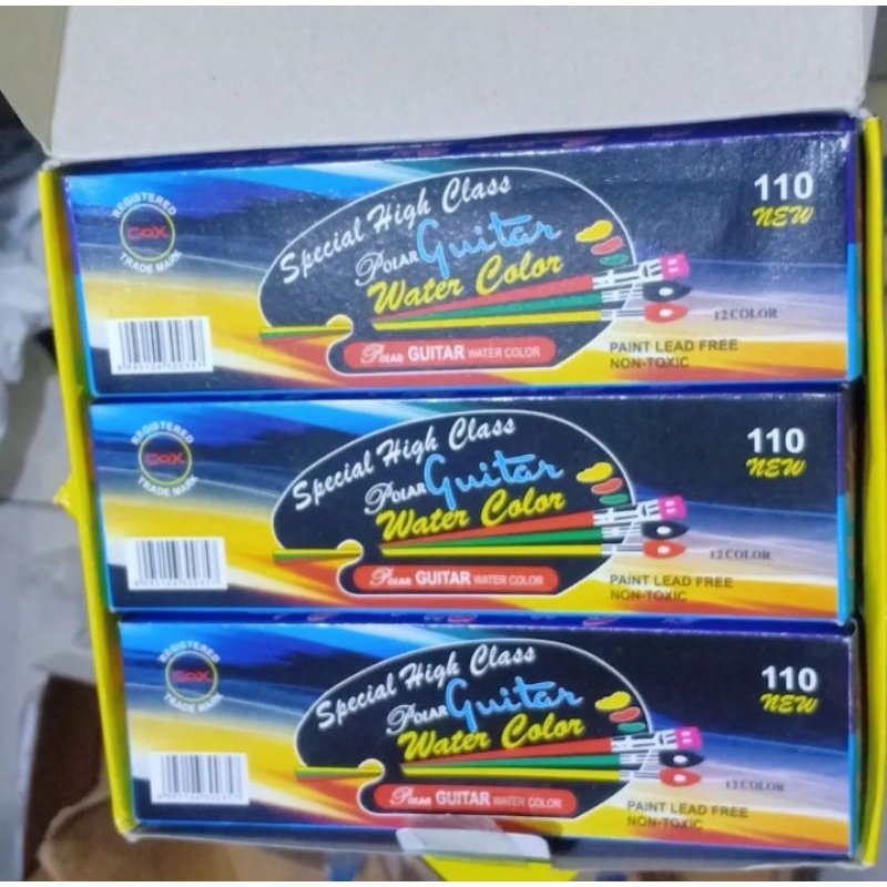 

Cat Air lukis anak Polar guitar 1 lusin / 12 set