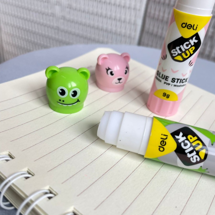 

LEM STICK DELI MODEL ANIMALS BERUANG KATAK KOALA PINK GLUE STICK MURAH