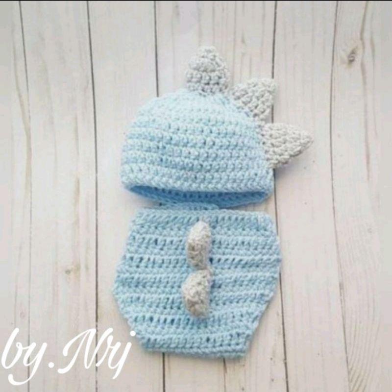 KOSTUM DINOSAURUS / TOPI DINOSAURUS / KOSTUM DINO / KOSTUM RAJUT / KOSTUM BINATANG / KOSTUM TIREX