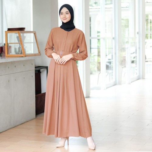 Baju Gamis Wanita Muslim Terbaru Sandira Dress cantik Murah kekinian-6