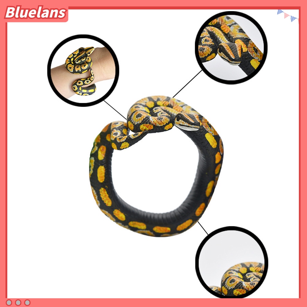 Mainan Gelang Ular Ular Python Bahan PVC Untuk Perlengkapan Pesta Halloween