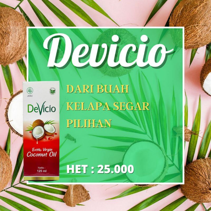 

VCO DEVICIO EXTRA VIRGIN COCONUT OIL 125ML