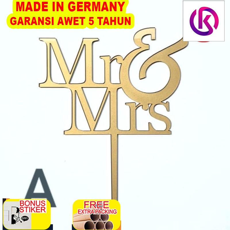 

Grosir Cake Topper / Topper Kue - Mrs & Mrs - Wedding - Akrilik