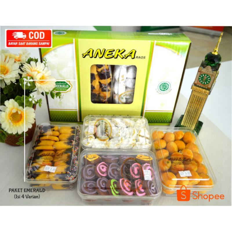 

Kue Kering Lebaran Paket Emerald Isi 4 Toples