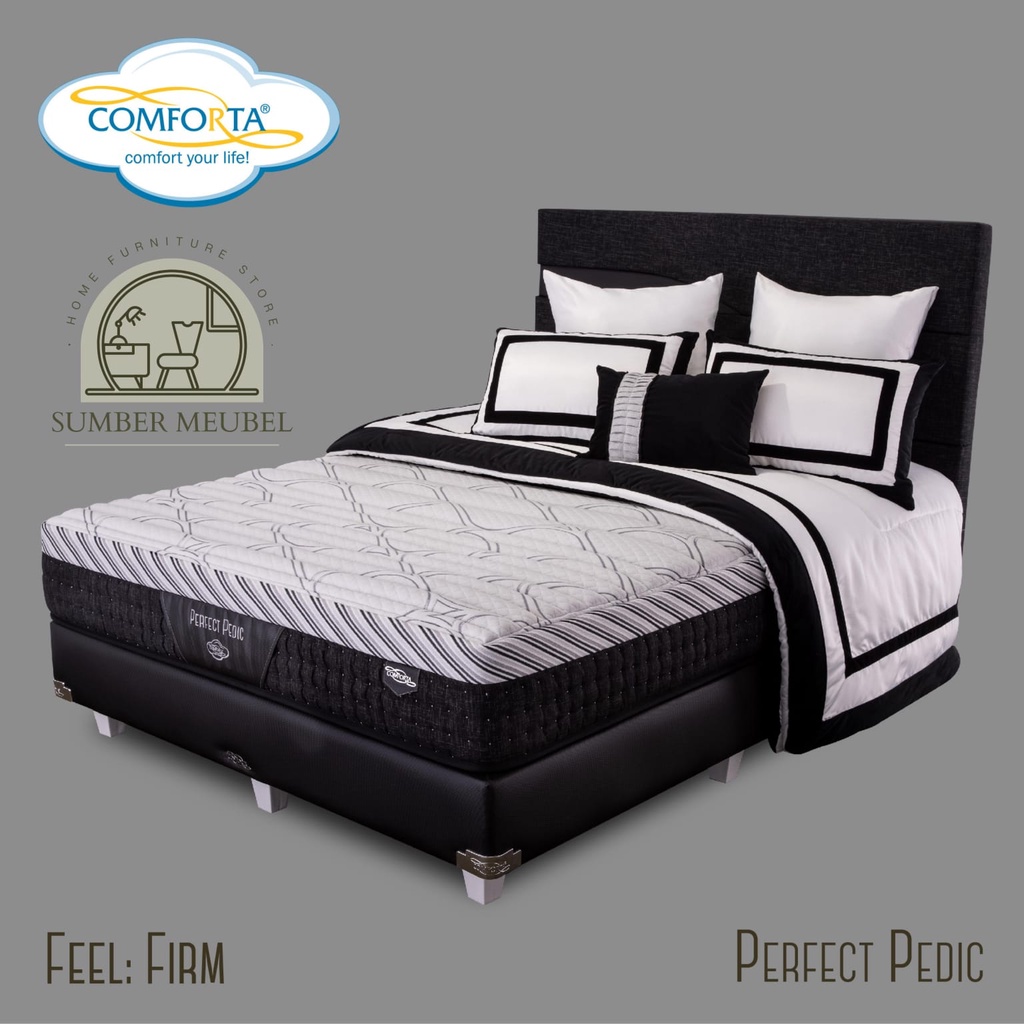 SPRING BED COMFORTA PERFECT PEDIC ( 1 SET MATRAS + DIVAN )
