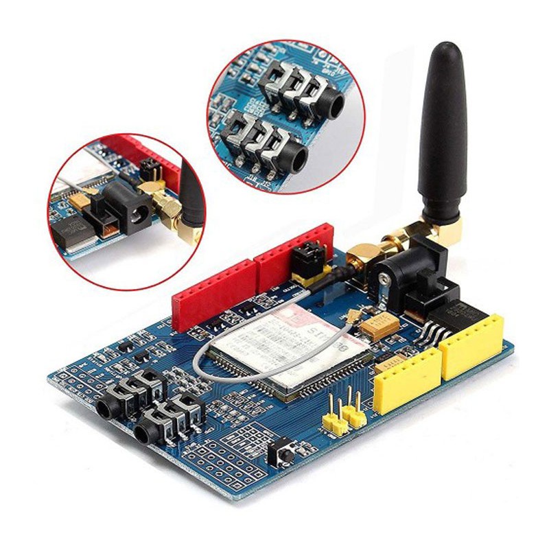 SIM900 Quad Band GSM GPRS Shield Module Arduino Uno Mega + Antenna