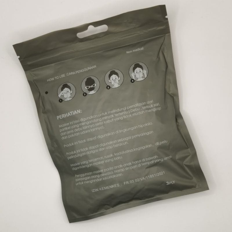 MIINII MS-21 Masker Duckbill Filtcare 4PLY Isi 10PCS Emos FiltcaseI/Masker Duckbill