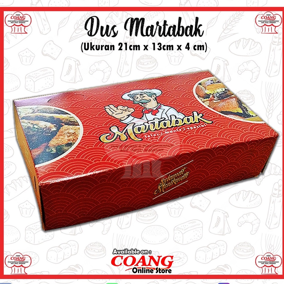 DUS / DOS KEMASAN MARTABAK MANIS @100 PCS