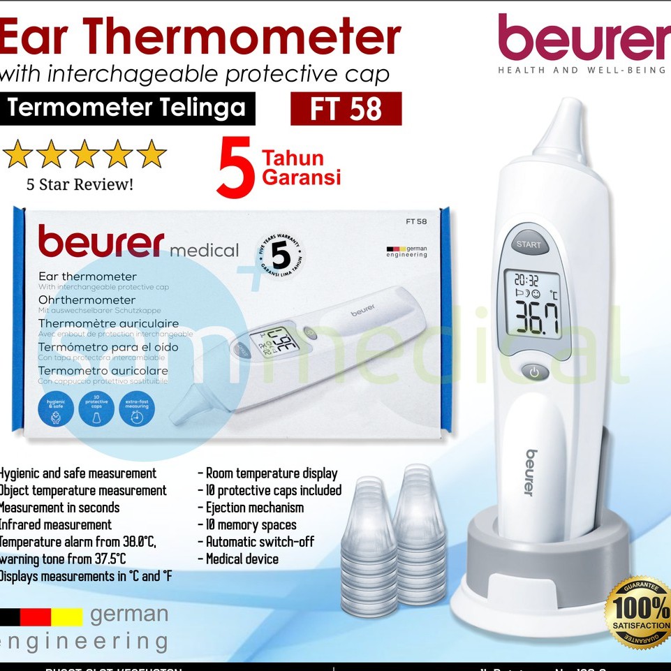 BEURER Termometer Telinga FT 58 /EAR THERMOMETER