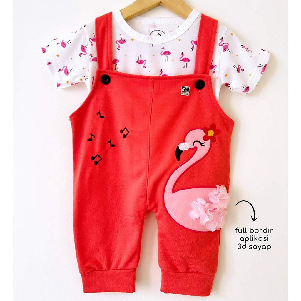SLEEPING CAT / KITTENBELL / SINGING FLAMINGO Baju Setelan Jumper Pergi Lucu Fashion Anak Bayi Perempuan Cewe terlaris murah Lucu