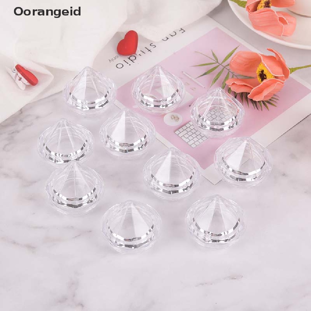 (Orangexgood) 10pcs / Set Kontainer Kosong 5g Untuk Krim Wajah / Kosmetik / Makeup