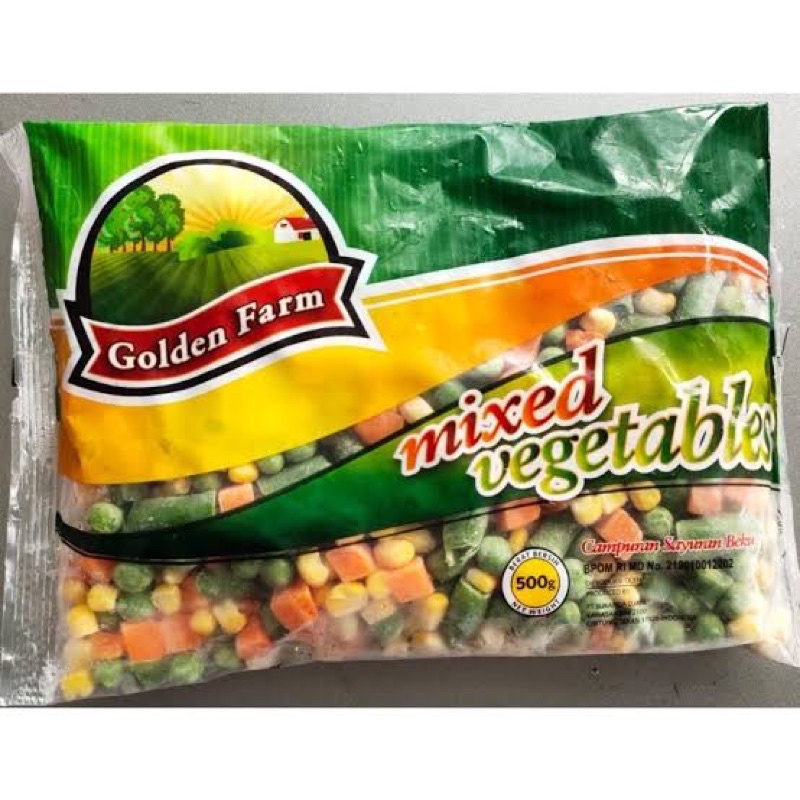 

MIXEDD VEGETABLES GOLDEN FARM 500gr