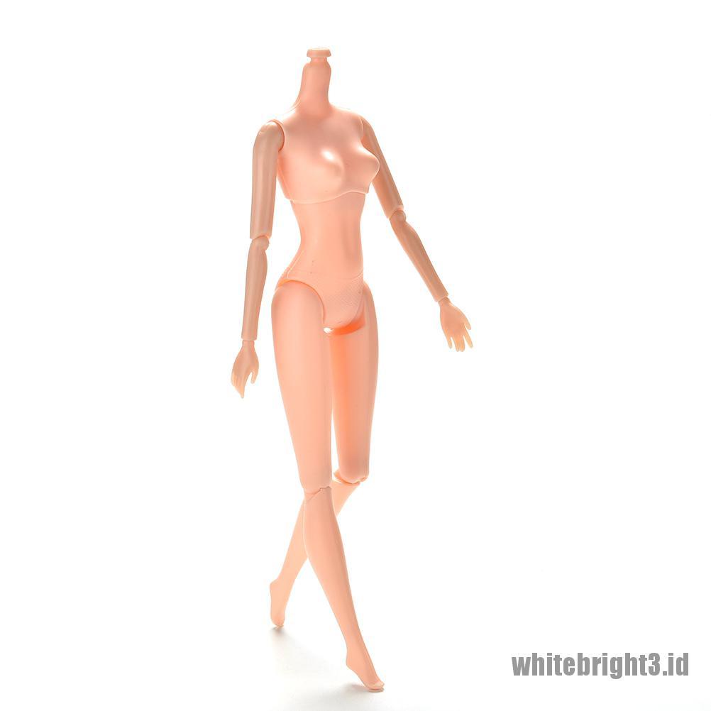 (white3) 1pc Mainan Boneka Barbie Nude Naked 12 Sendi Dapat Digerakkan 25cm / 10.23 &quot;