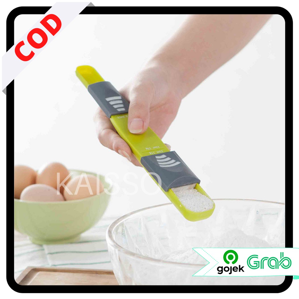 KAISSO - SENDOK TAKAR UKUR GESER / SENDOK TAKARAN STICK MULTIFUNGSI / SLIDING MEASURING SPOON