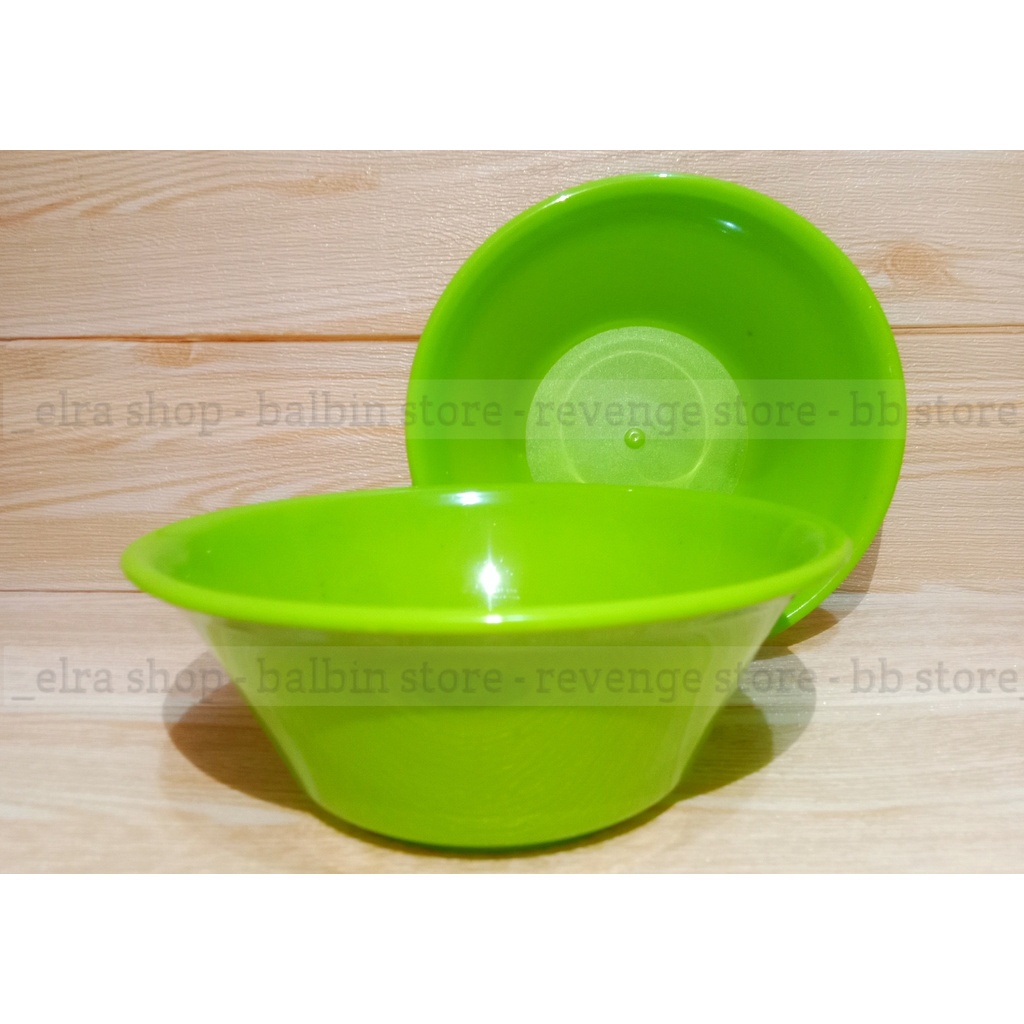 3 mangkuk bulat semi melamin - mangkuk M-106 - mangkuk plastik hijau - mangkuk mie -mangkuk bakso termurah