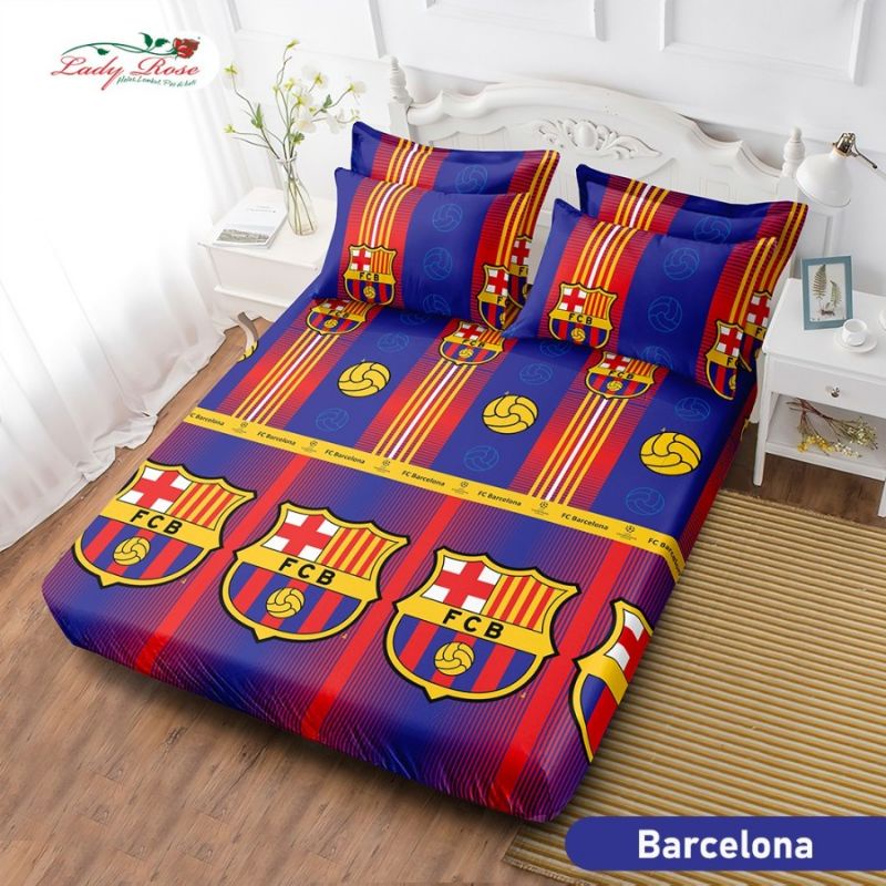 Sprei lady rose 180x200 ukuran no 1 harga promo produk original motif barcelona