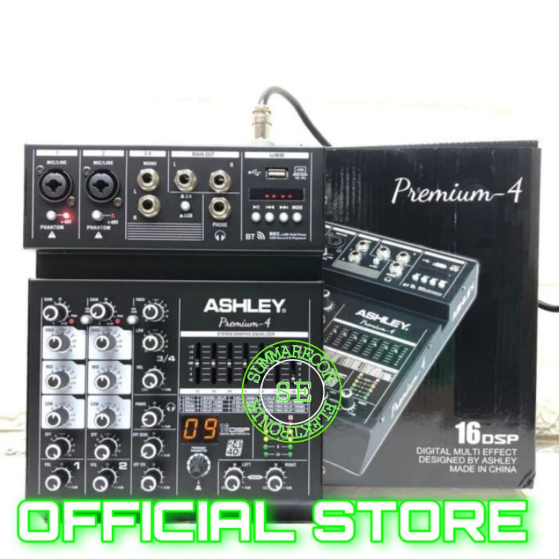mixer ashley 4 channel original ashley premium 4 usb bluetooth recording