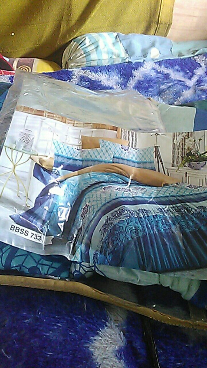 Promo Murah Bedcover Set Ukuran ( 180x200 ) King Size Motif Elegant Best Seller Katun Poly Import 80