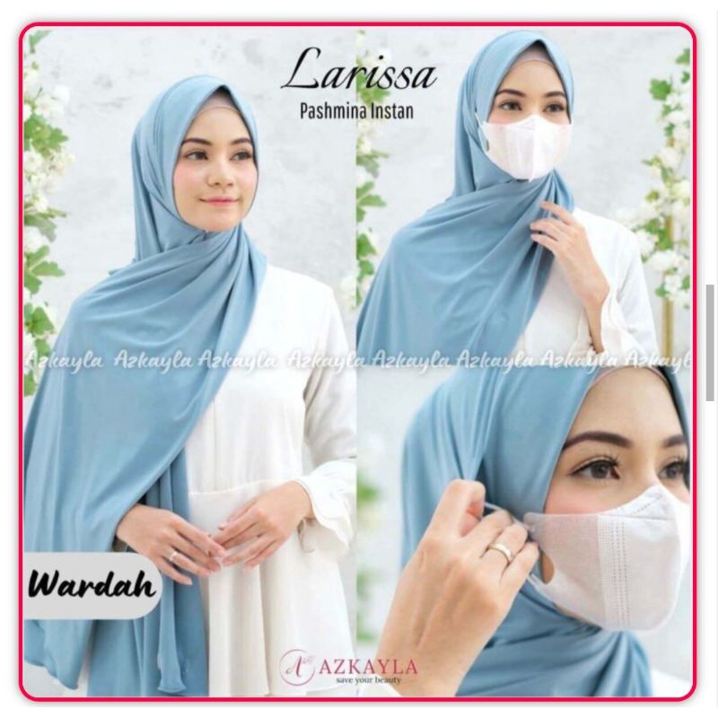 HIJAB PASHMINA EARLOOP LARISSA || BY AZKAYLA