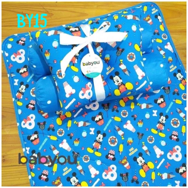 Matras Perlak Set Babyou Baby Land Bedding Set Guling Bantal Peyang