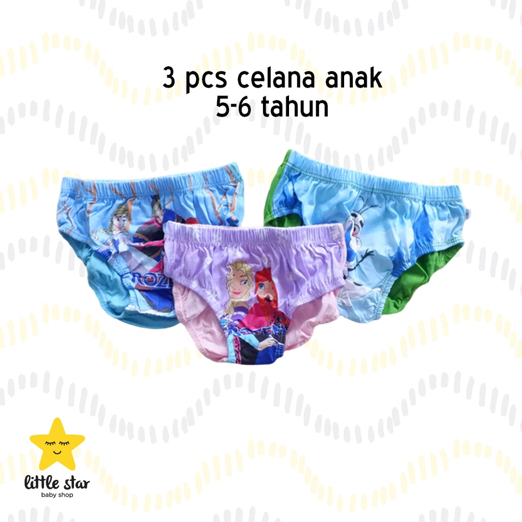 ISI 3 PCS - Celana Dalam Anak Cewek | Sempak Anak Cowok | CD Underwear Anak