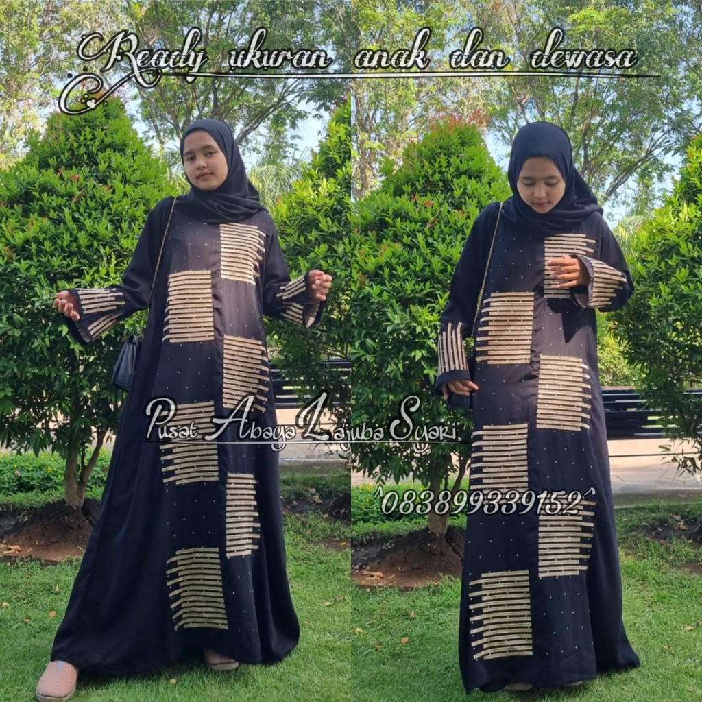 Abaya arab terbaru-gamis hitam remaja kekinian - dress remaja -dress muslimah terbaru-gamis syari kekinian-abaya garis 1 coksu-dress polos-dress hitam-best seller