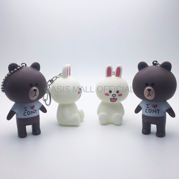 BONEKA RAJUT BONEKA JUMBO GANTUNGAN KUNCI BONEKA LINE BROWN CONY KEYC Murah