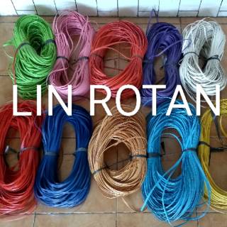  Tali  rotan  sintetis plastik harga per 50 meter saung 