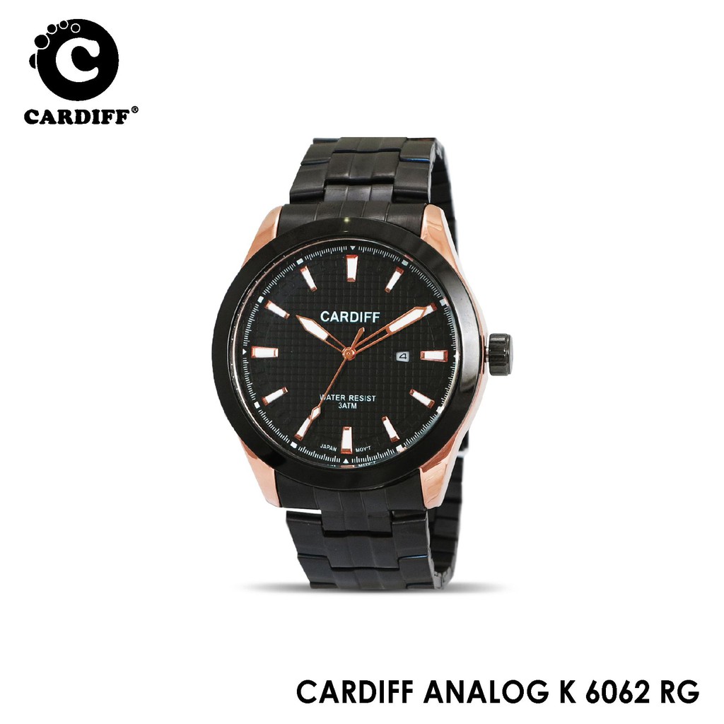 Cardiff Analog K 6062 Jam Tangan Pria, Jam Tangan Kasual